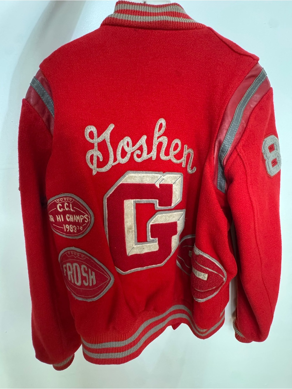 Red Varsity Jacket Men’s Large - Picture 5 of 5